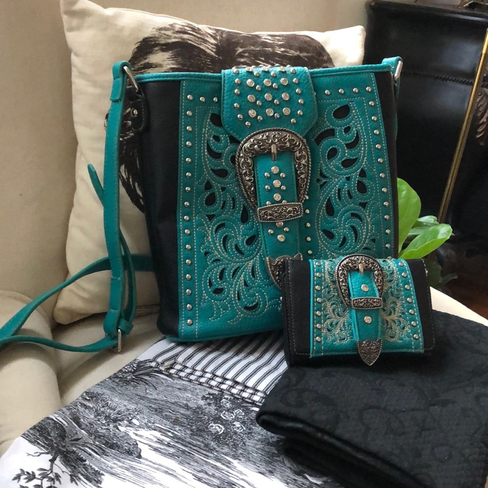 American Bling bag and matching wallet